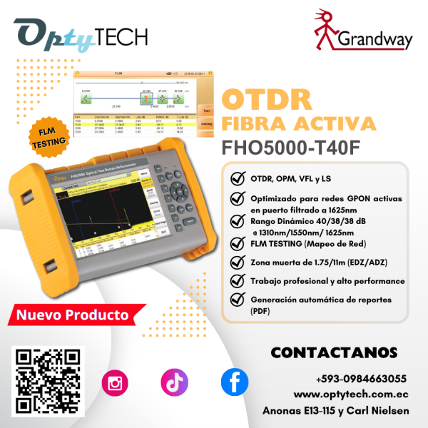 OTDR GRANDWAY FHO5000-T40F